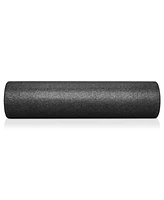 Philosophy Gym 24" High-Density Foam Roller for Exercise, Massage, Muscle Recovery - Round, Black