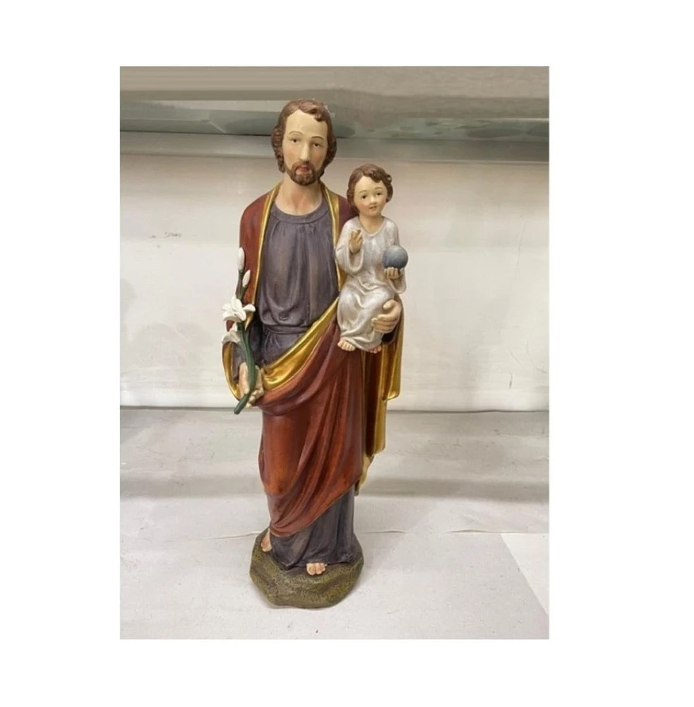 Fc Design 12"H St. Joseph Holding Baby Jesus Holy Figurine Religious Decoration Home Decor Perfect Gift for House Warming