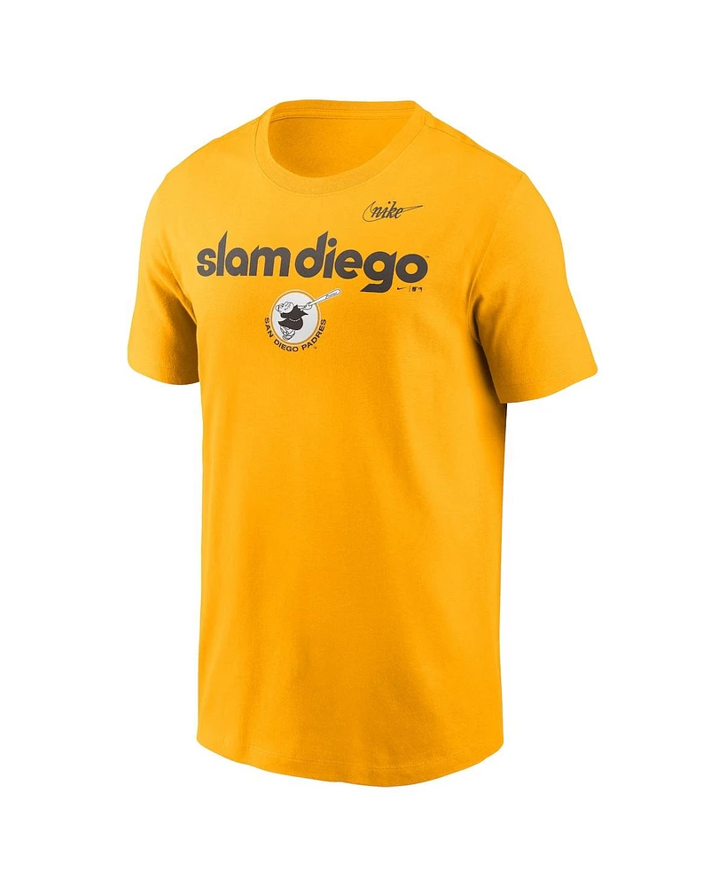 Nike Men's Gold San Diego Padres Slam Hometown T-Shirt