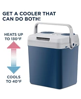 Ivation Electric Cooler & Warmer, 25 L Portable Cooler - Blue