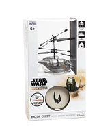 World Tech Toys Star Wars The Mandalorian Razor Crest Sculpted Head Ufo Helicopter