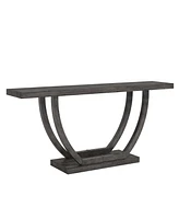 Tribesigns 63-Inch Skinny Console Table with Geometric Base 2