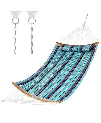 Sugift Outdoor Hammock with Detachable Pillow