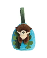 Aurora Small Otter Hideouts Enchanting Plush Toy Brown 5.5"