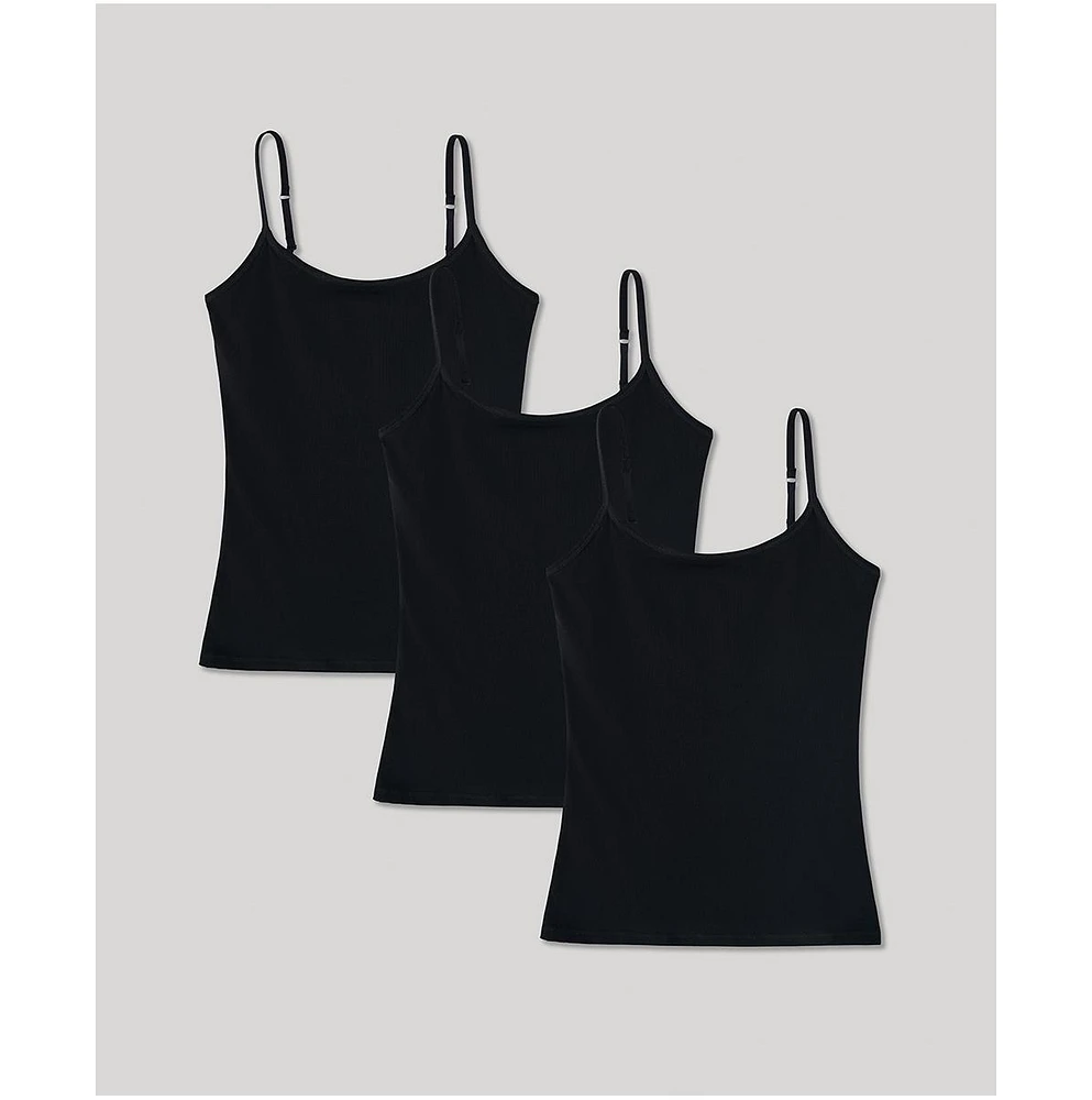 Pact Women's Everyday Shelf Bra Camisole 3-Pack