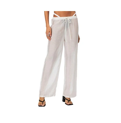 Edikted Women's Breezy Sheer Pants