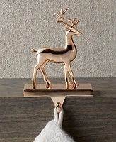 Holiday Lane Burgundy and Blush Reindeer Stocking Holder, Created for Macy's