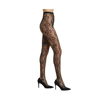 Stems Women's Squiggle Fishnet Tights