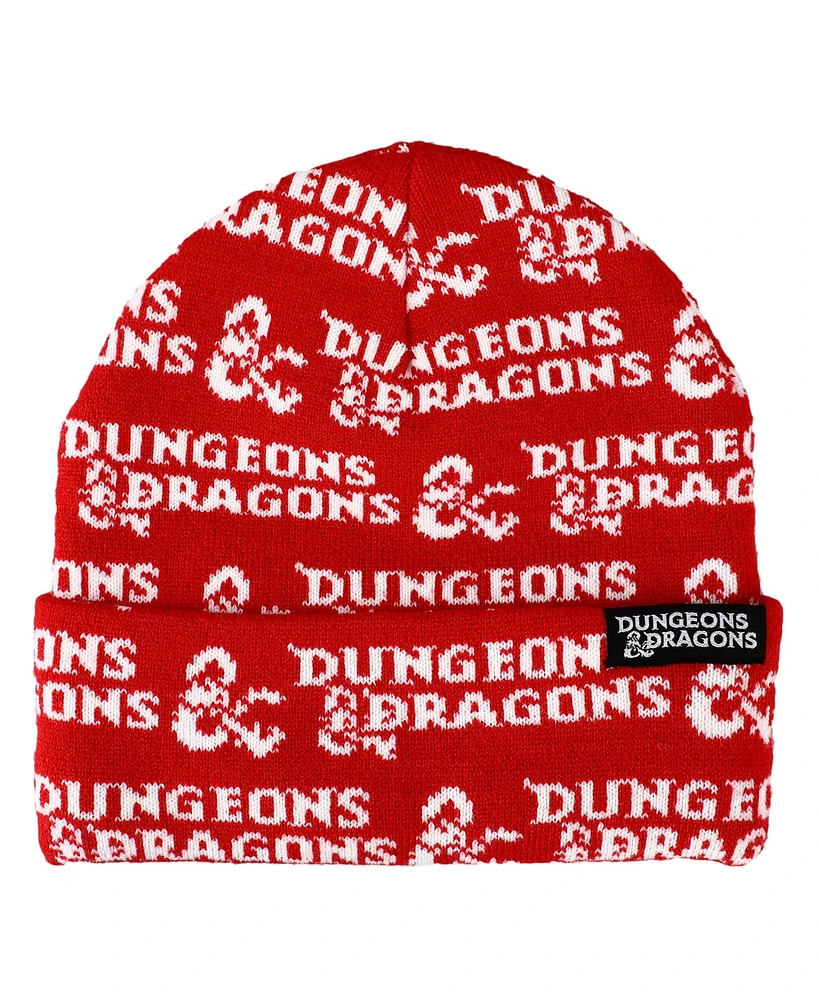 Dungeons & Dragons Men's Logo Red Cuff Beanie