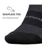 Feetures Men's High Performance Max Cushion Ankle Sock - No Show Socks for Women & Men with Heel Tab Cornflower