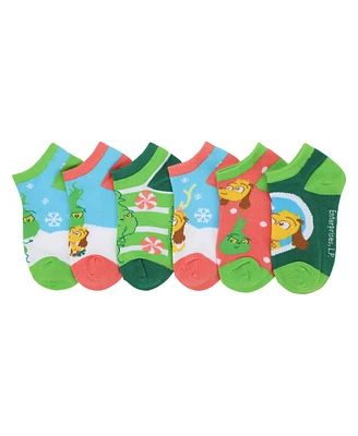 The Grinch Boys Youth Grinch Ankle Socks 6-Pack