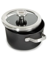 BergHOFF Graphite Non-stick Ceramic Stockpot 8", 3.3qt. With Glass Lid, Sustainable Recycled Material