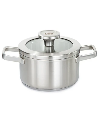 BergHOFF Graphite Recycled 18/10 Stainless Steel Stockpot 6.25", 1.7qt. With Glass Lid