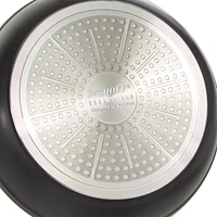 BergHOFF Essentials Non-stick Hard Anodized 10" Stockpot 5.3qt. With Glass Lid, Black