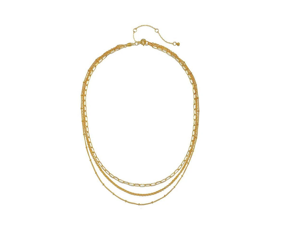 Satya Jewelry Layered Beauty Multiple Chain Necklace