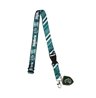 Harry Potter Slytherin Tie Inspired Sublimation Print Metal Charm & Id Holder Lanyard