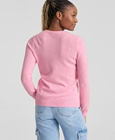 Charter Club 100% Cashmere Women's Long-Sleeve Crewneck Sweater, Created for Macy's