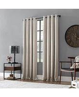 Archaeo Linen Blend Blackout Grommet Top Curtain