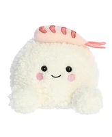 Aurora Mini Ebi Shrimp Sushi Palm Pals Adorable Plush Toy White 4"