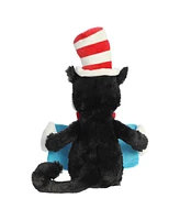 Aurora Medium Storytime Cat In The Hat Dr. Seuss Whimsical Plush Toy Black 11"