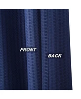 Caromio Soft Embossed Seersucker Microfiber Fabric Shower Curtain or Liner