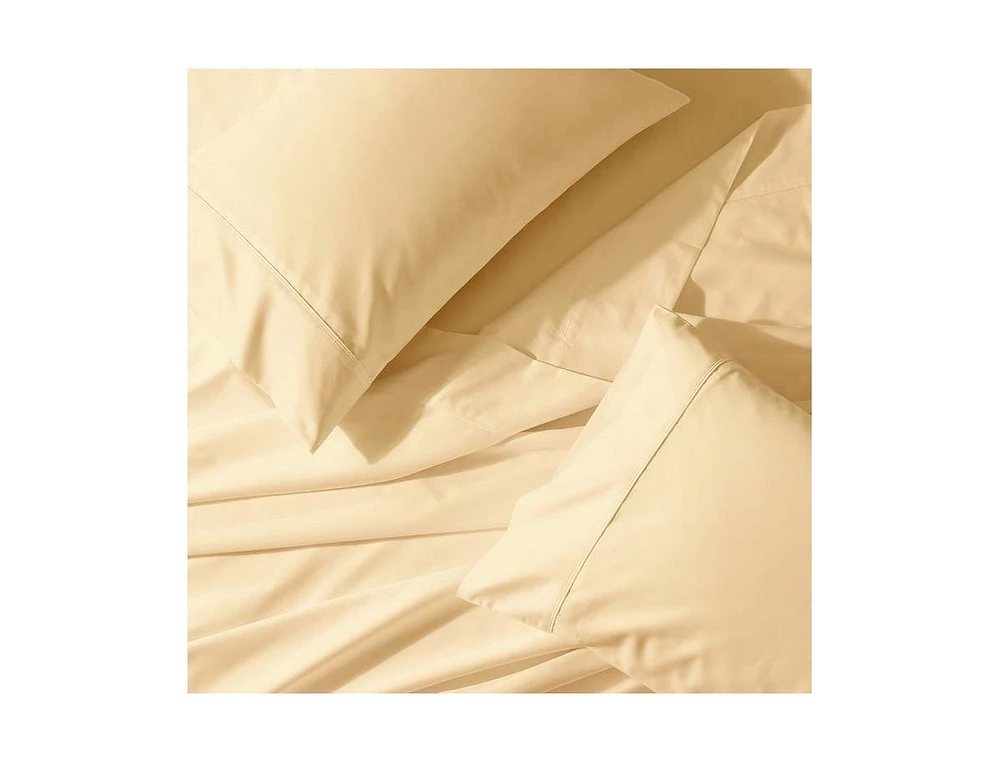 Egyptian Linens Crisp & Cool Percale Sheet Set - Extra Deep Fitted (22-Inches