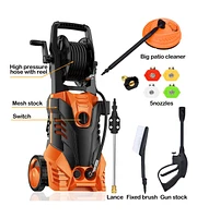 Sugift 2200W 2.0 Gpm Electric Pressure Washer with 5 Nozzles