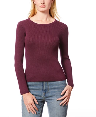 Melissa Paige Women's Ribbed Scoop-Neck Sweater, Regular & Petites