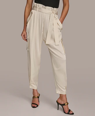 Donna Karan Women's Tie-Waist Cargo Pants