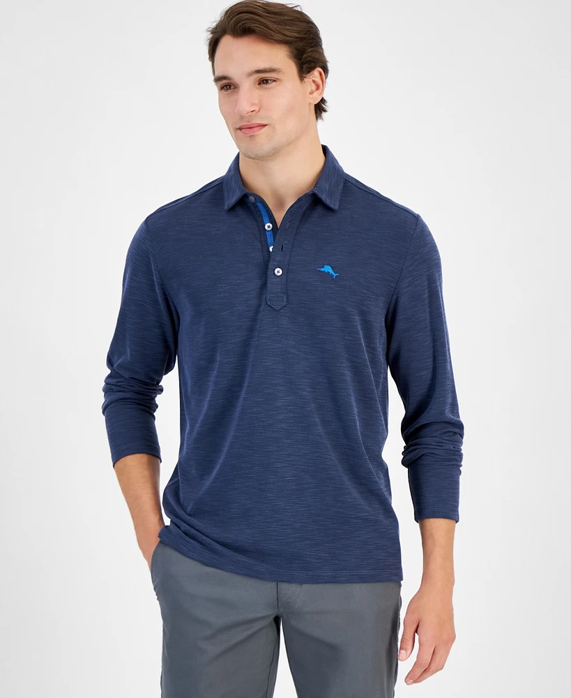 Tommy Bahama Men's Golden Sands Long-Sleeve Polo Shirt