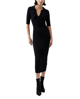 French Connection Women's Cosysoft V-Neck Midi Dress