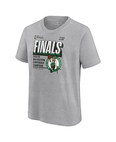 Fanatics Big Boys and Girls Heather Gray Boston Celtics 2024 Eastern Conference Champions Locker Room T-Shirt