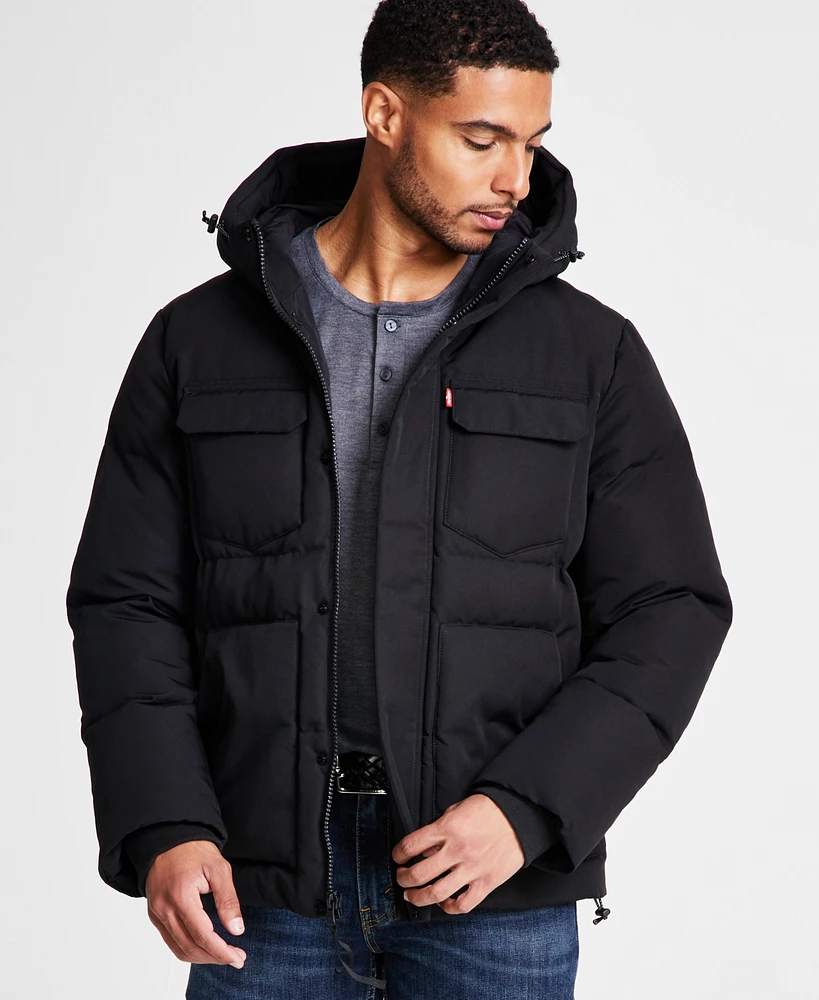 Levi's Men's Quilted Hooded Puffer Jacket