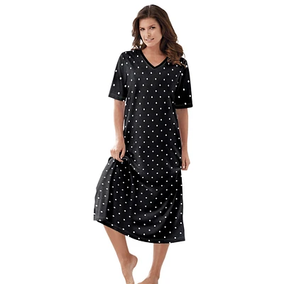 Dreams & Co. Plus Long Print Sleepshirt