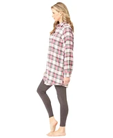 Dreams & Co. Women's Plaid Pj Set