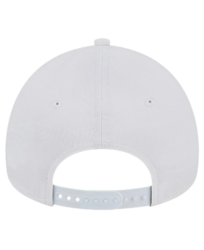 New Era Men's White Chicago Cubs Tc A-Frame 9FORTY Adjustable Hat