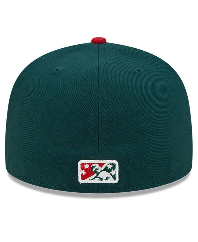 New Era Men's Green Buffalo Bisons Big League Chew Team 59FIFTY Fitted Hat