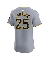 Nike Men's Adam LaRoche Gray Pittsburgh Pirates Road Elite Player Jersey