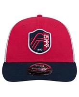 New Era Men's Red St. Louis City Sc Throwback Trucker Low Profile 9FIFTY Snapback Hat