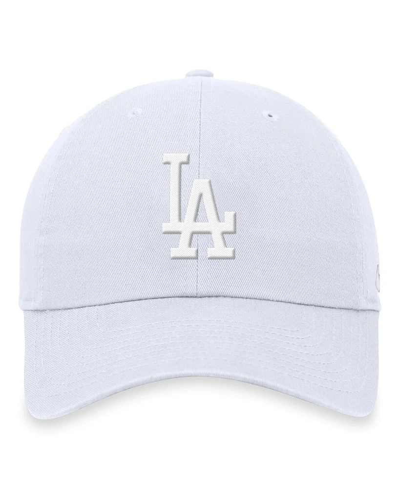 Nike Men's White Los Angeles Dodgers Club Adjustable Hat