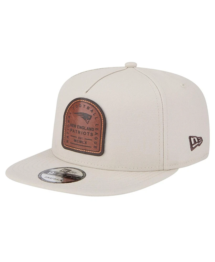 New Era Men's Stone New England Patriots Premier 9FIFTY Snapback Hat