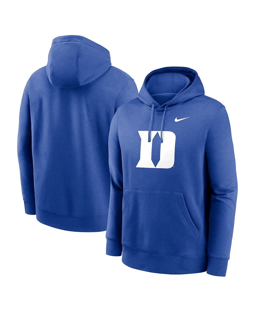 Nike Men's Royal Duke Blue Devils Primetime Evergreen Club Fleece Pullover Hoodie