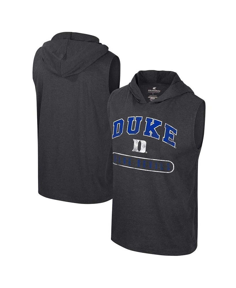 Colosseum Men's Duke Blue Devils Varsity Sleeveless Hoodie Tank Top