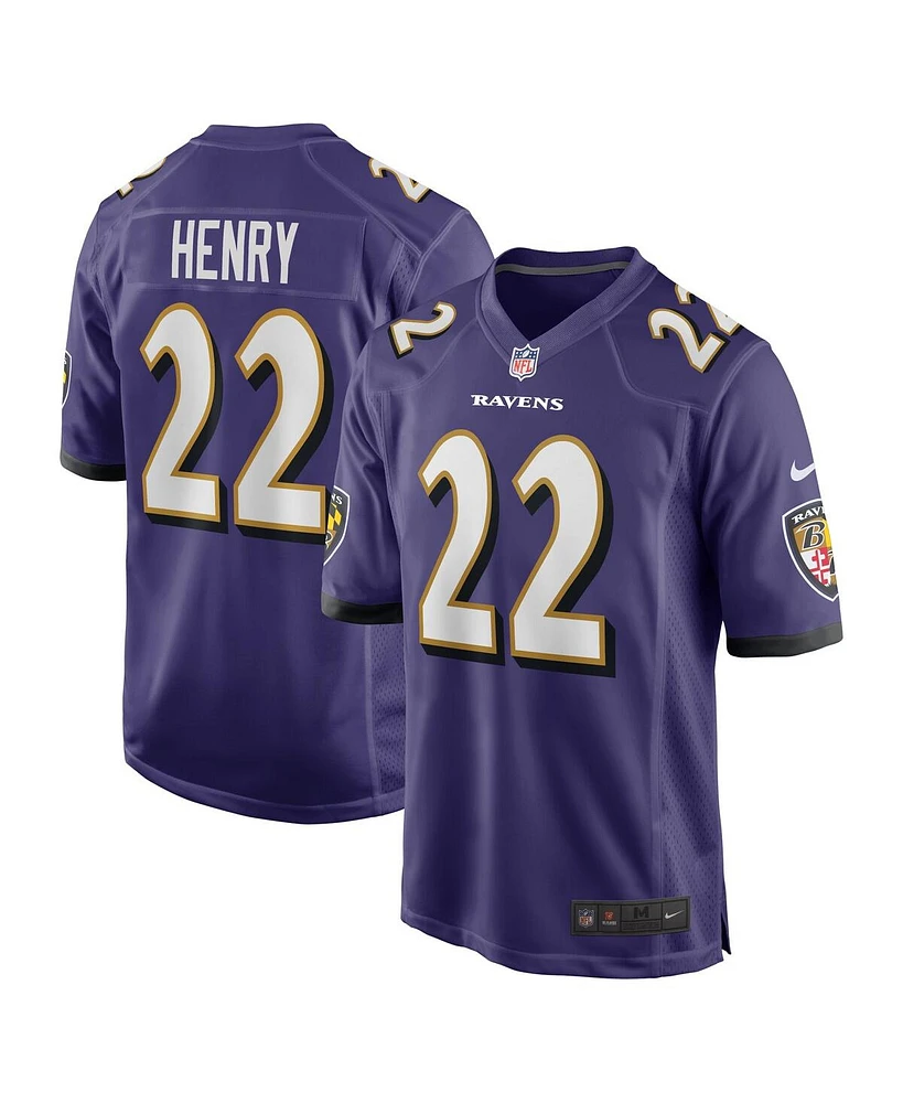 Nike Men's Derrick Henry Purple Baltimore Ravens Game Player Jersey