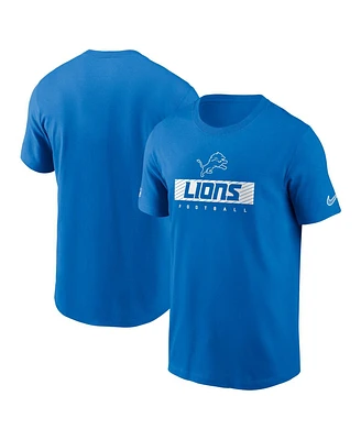 Nike Men's Blue Detroit Lions Sideline Performance T-Shirt