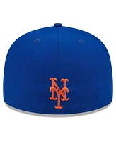New Era Men's Royal York Mets Game Day Overlap 59FIFTY Fitted Hat