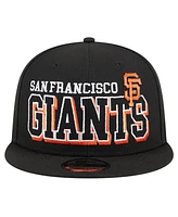 New Era Men's Black San Francisco Giants Game Day Bold 9FIFTY Snapback Hat