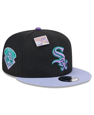 New Era Men's Black/Purple Chicago White Sox Grape Big League Chew Flavor Pack 9FIFTY Snapback Hat