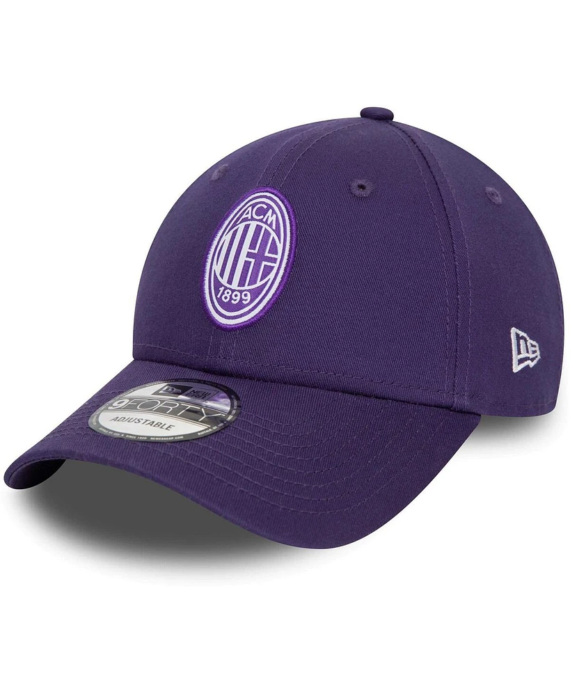 New Era Men's Purple Ac Milan Seasonal 9FORTY Adjustable Hat