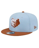 New Era Men's Light Blue/Brown Memphis Grizzlies 2-Tone Color Pack 9FIFTY Snapback Hat